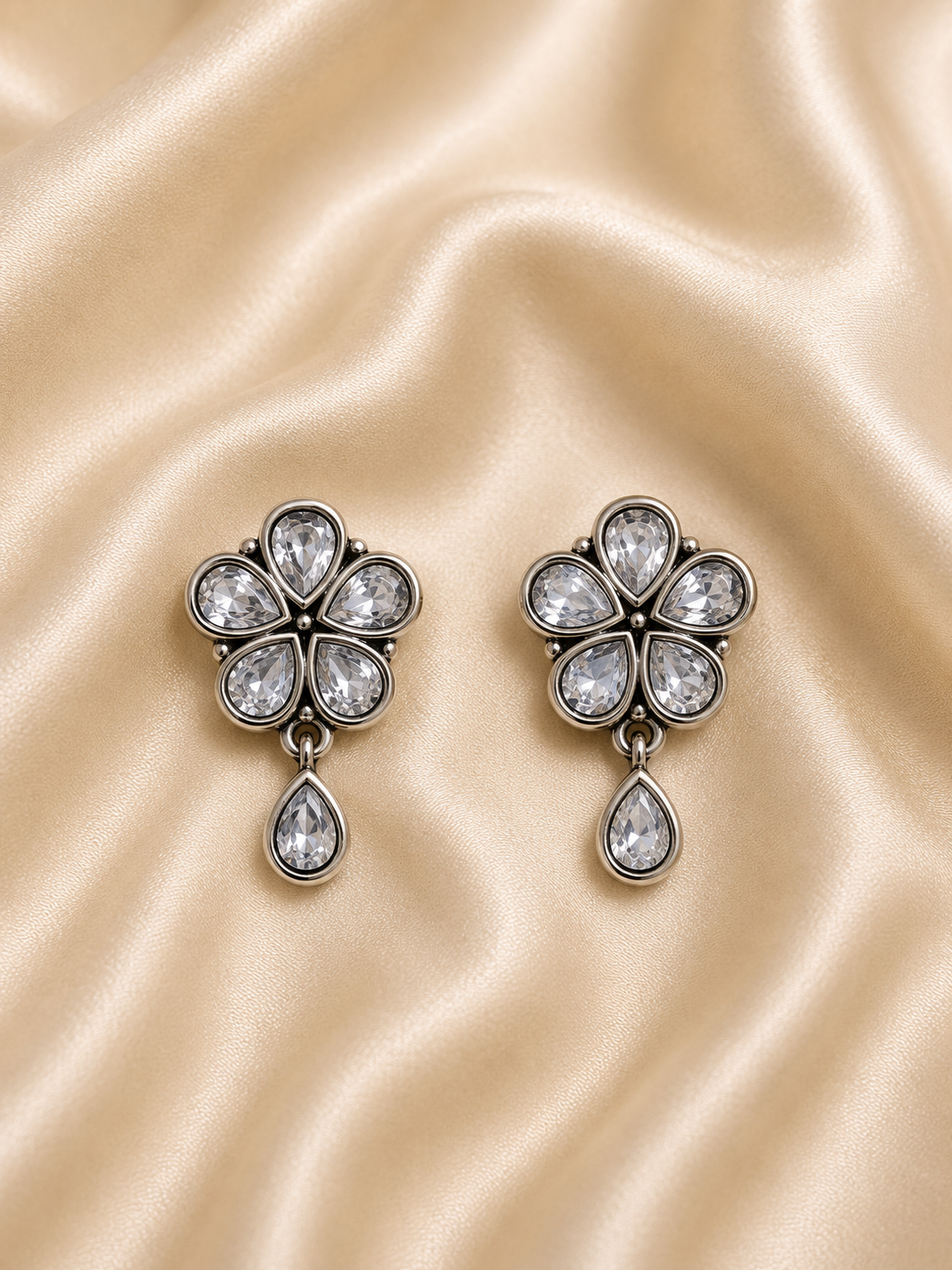 Floral Dewdrop Earrings