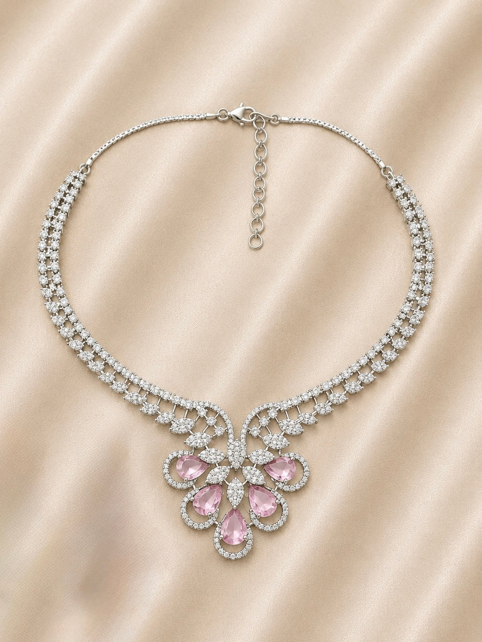 Blush Royale Diamond Necklace Set