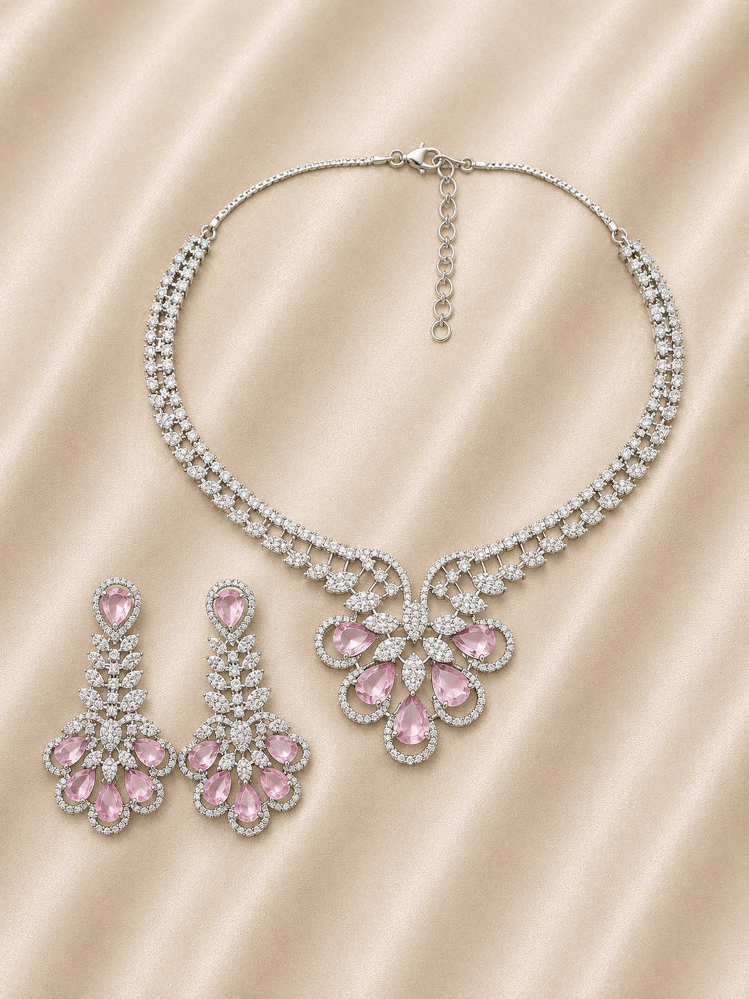 Blush Royale Diamond Necklace Set