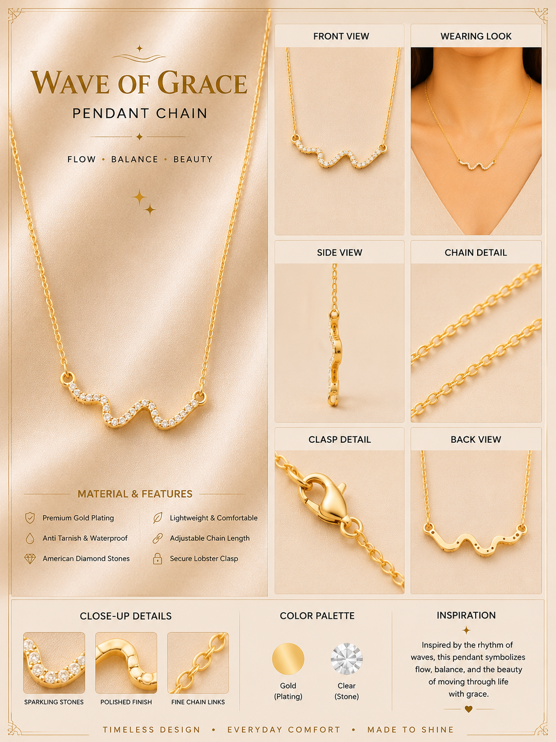 Serpentine Spark Necklace