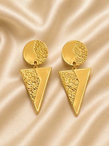 Golden Geo Luxe Earrings