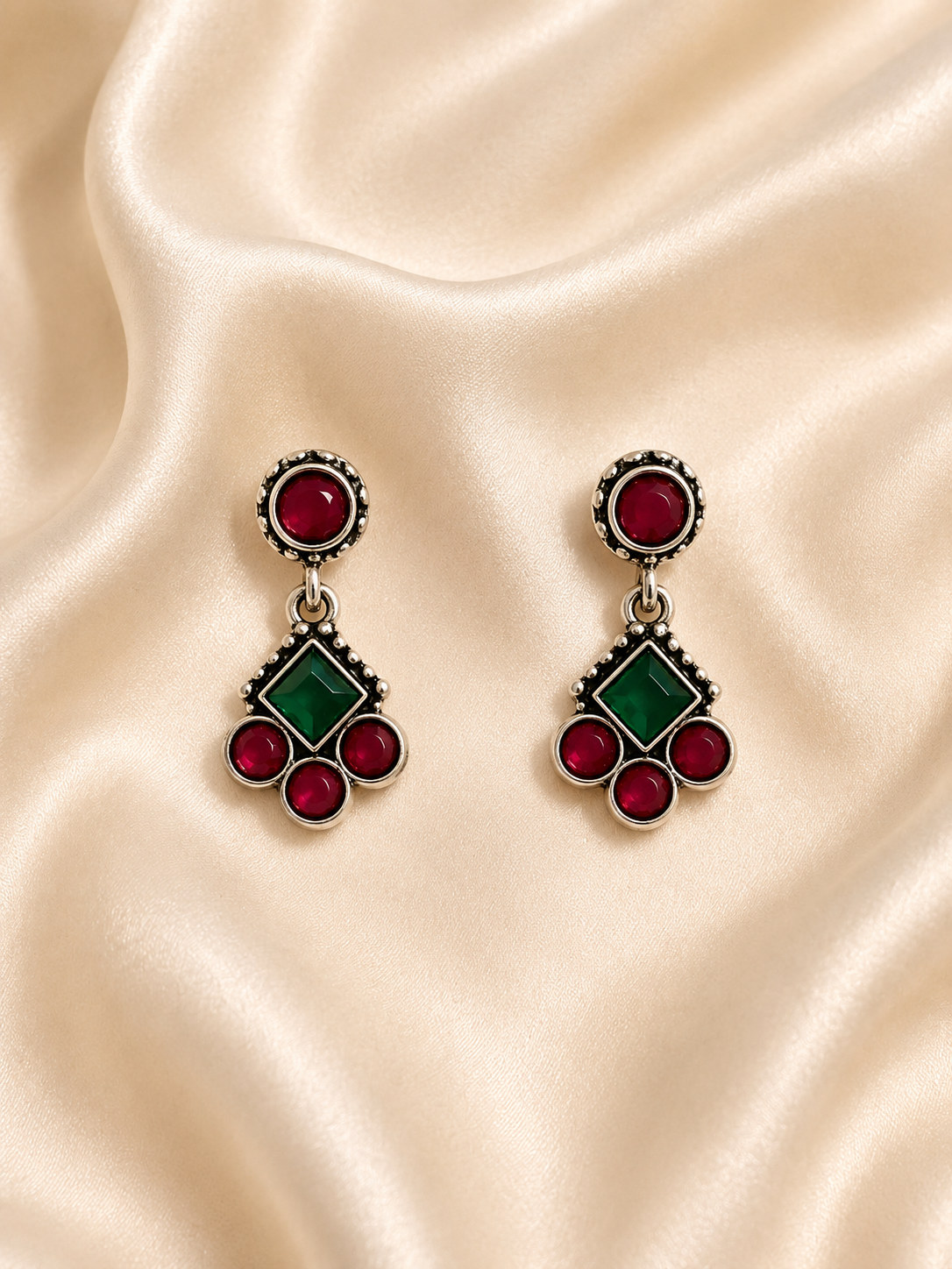 Regal Gem Drop Earrings