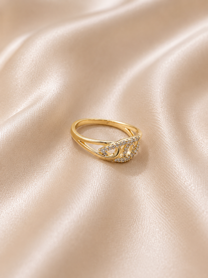 Celeste Infinity Gold Ring