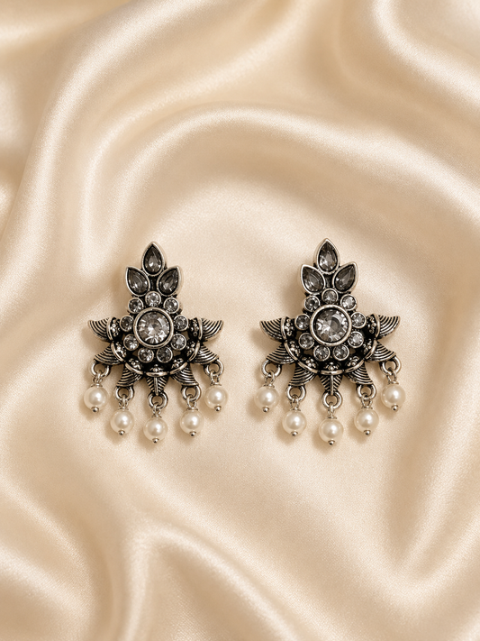 Heritage Pearl Chandbali Earrings