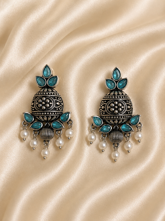 Azure Heritage Pearl Earrings