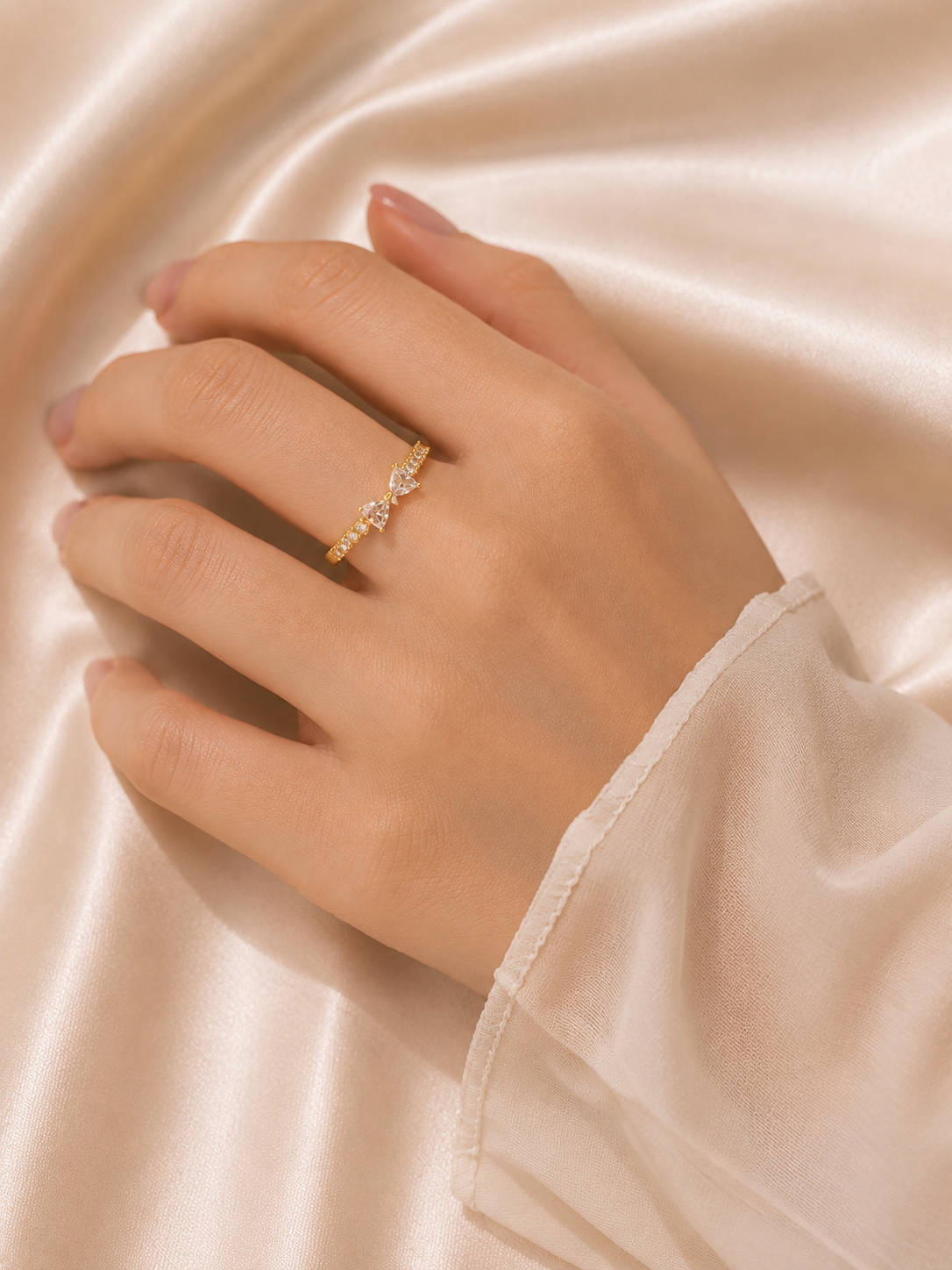 Celestia Spark Gold Ring