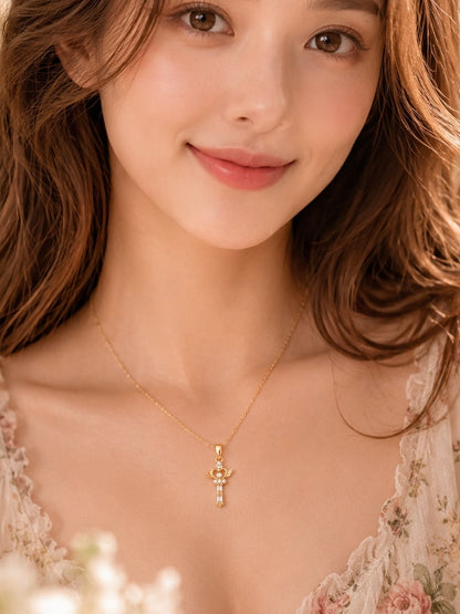 Celestial Heart Key Necklace