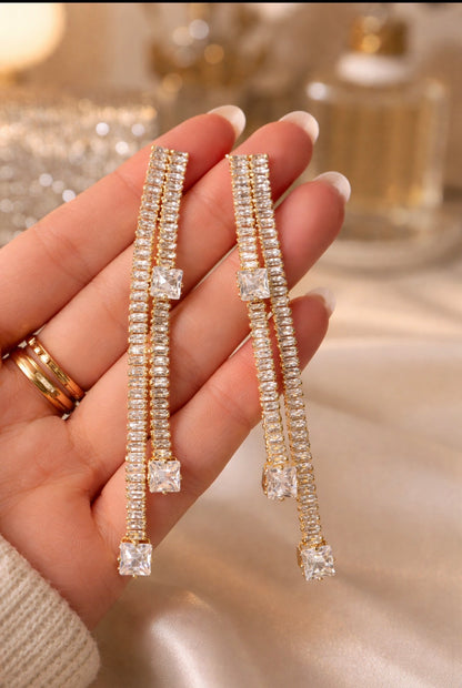Crystal Cascade Earrings