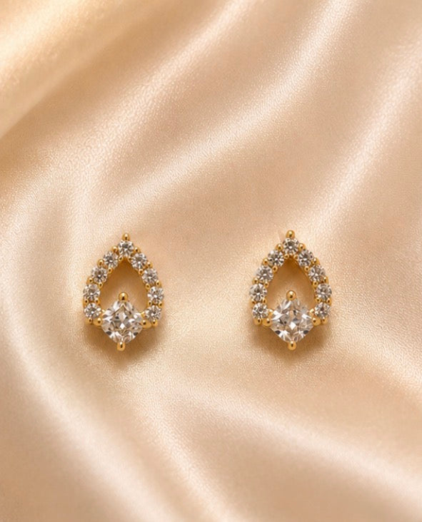 Crystal Dewdrop Studs