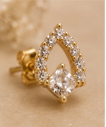 Crystal Dewdrop Studs