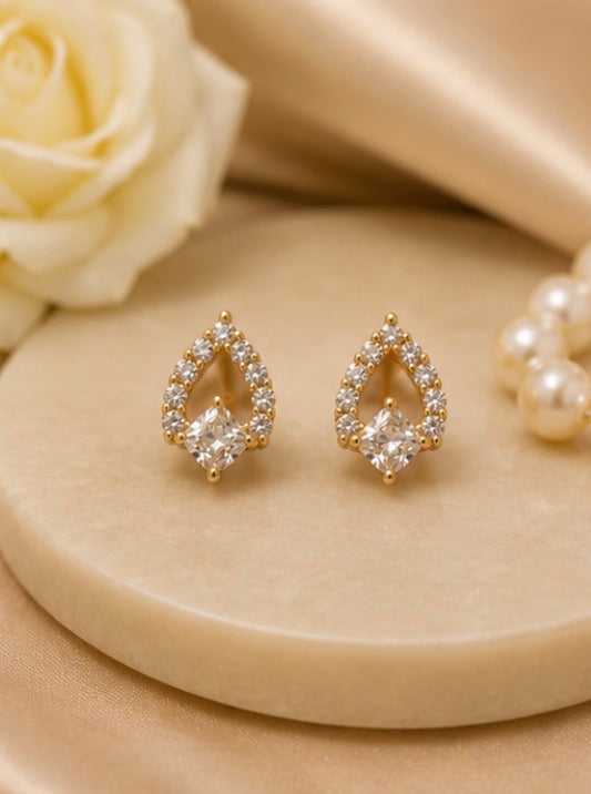 Crystal Dewdrop Studs