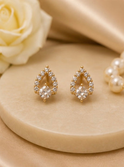 Crystal Dewdrop Studs