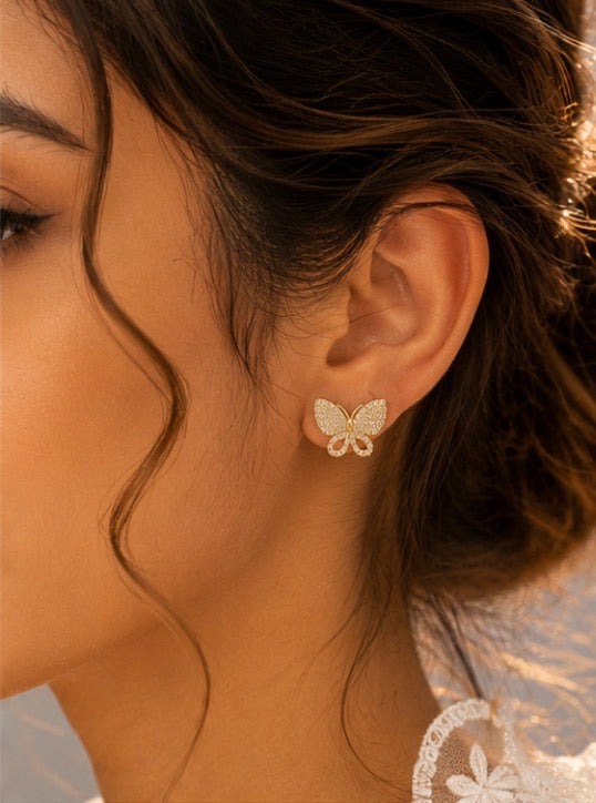 Butterfly Sparkle Studs