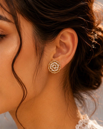 Golden Bloom Studs