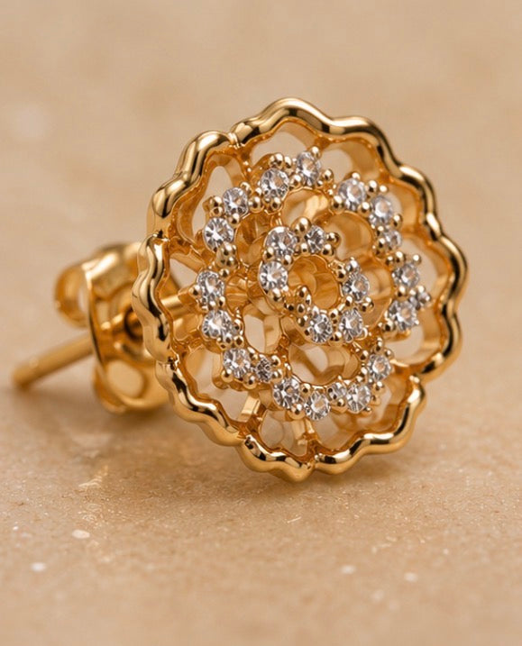 Golden Bloom Studs