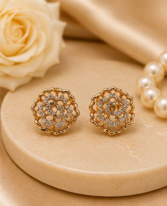 Golden Bloom Studs