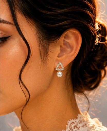 Pearl Prism Drop Studs
