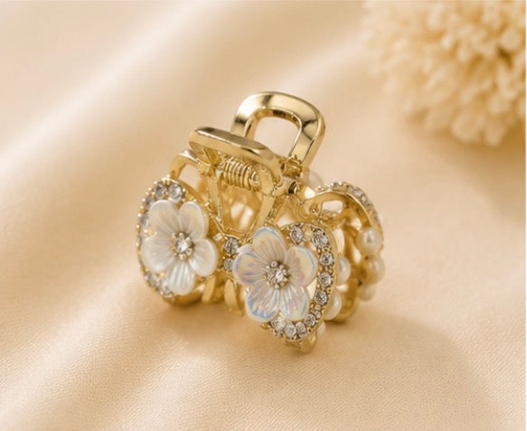 Mother of Pearl Blossom Hair Claw