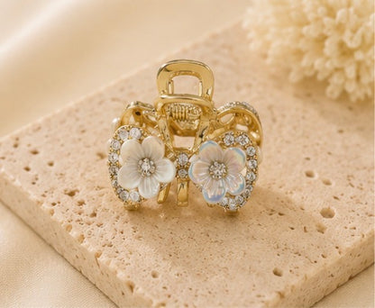 Mother of Pearl Blossom Hair Claw